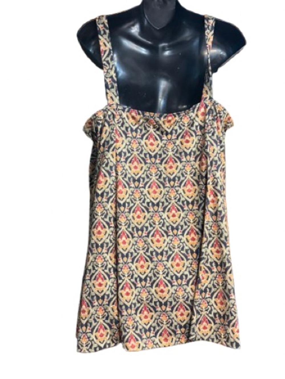 It Figures! tankini swim top dress multi-color geometric ikat bohemian 20w - Picture 4 of 11